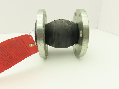 Metraflex 2"x 6" Flanged Rubber Expansion Joint EPDM 4-Bolt