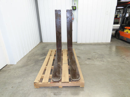 Hyster H300A 3-1/2" X 8" X 72" Pin-Type Shaft-Mounted Forklift Forks 30000lbs 6'