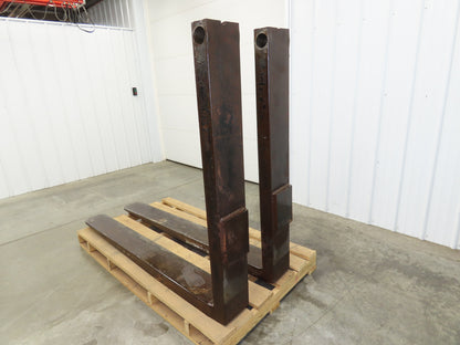 Hyster H300A 3-1/2" X 8" X 72" Pin-Type Shaft-Mounted Forklift Forks 30000lbs 6'