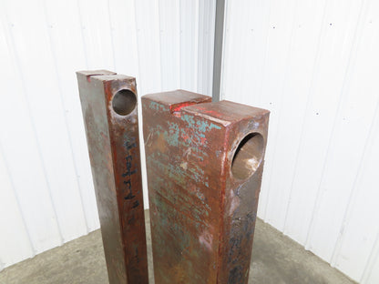 Hyster H300A 3-1/2" X 8" X 72" Pin-Type Shaft-Mounted Forklift Forks 30000lbs 6'