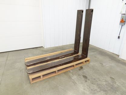 Hyster H300A 3-1/2" X 8" X 72" Pin-Type Shaft-Mounted Forklift Forks 30000lbs 6'