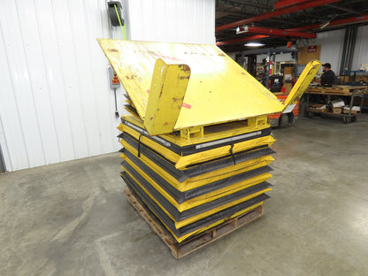 Knight FLT5257 Pneumatic Lift Tilt Table Tote Tipper 4000lb 30° Degree 57x52"