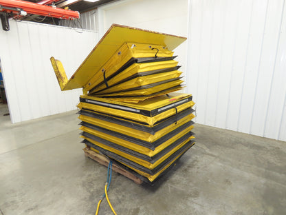 Knight FLT5257 Pneumatic Lift Tilt Table Tote Tipper 4000lb 30° Degree 57x52"