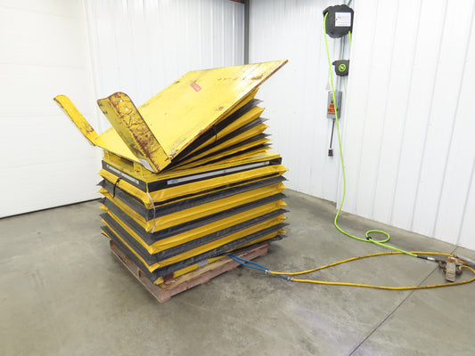 Knight FLT5257 Pneumatic Lift Tilt Table Tote Tipper 4000lb 30° Degree 57x52"