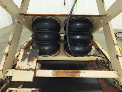 Pneumatic Lift Tilt Table Tote Tipper 2000lb 28° Degree 50x46" Top