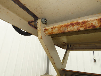 Pneumatic Lift Tilt Table Tote Tipper 2000lb 28° Degree 50x46" Top