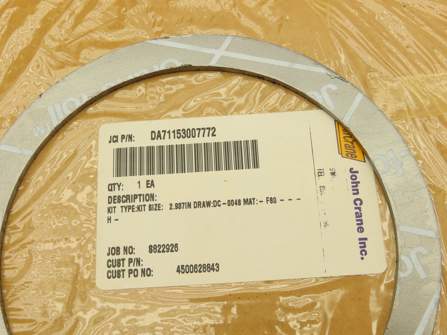 John Crane 4500628843 Shaft Seal Bushing Kit 2.937" S822926