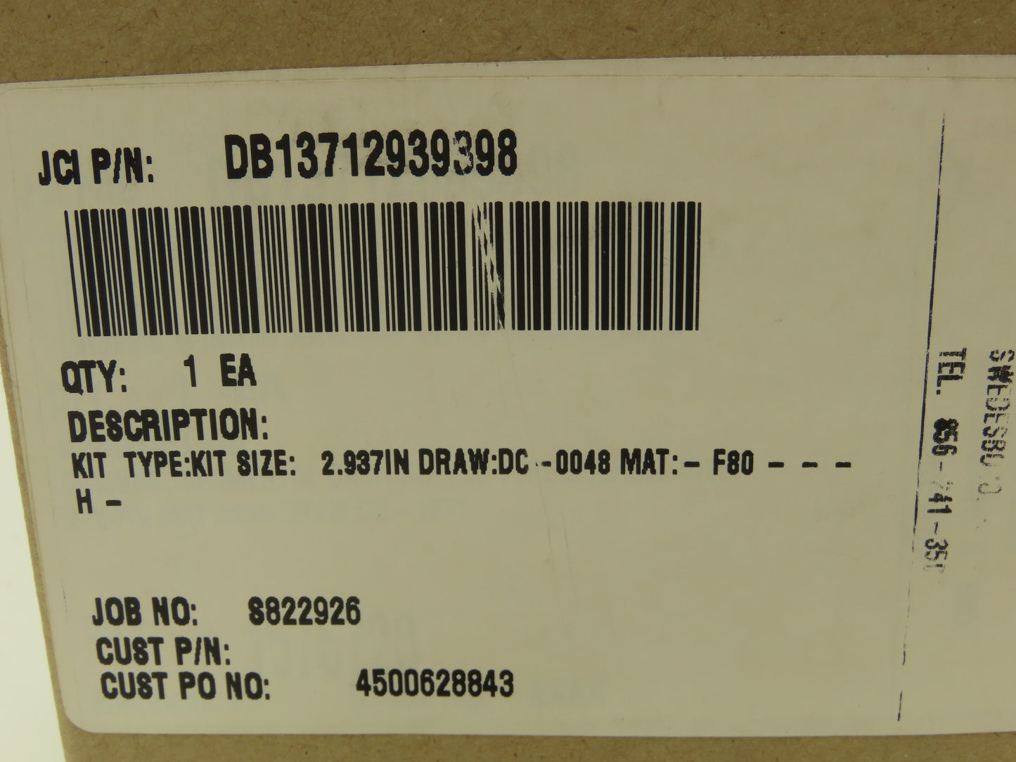 John Crane 4500628843 Shaft Seal Bushing Kit 2.937" S822926