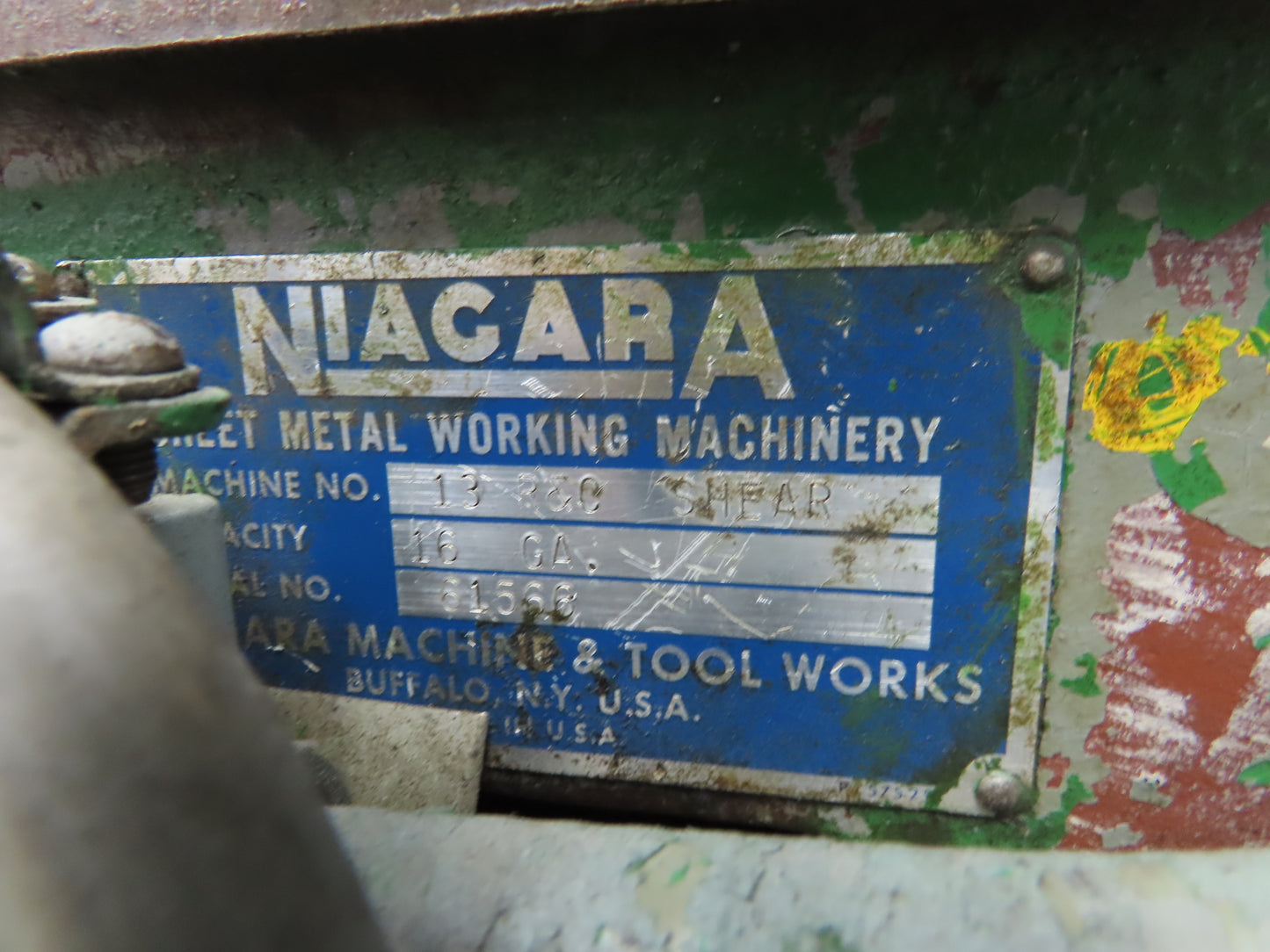 Niagara 13 Power Metal Circle Shear 32" Circle Cutter 16GA 1/2Hp 230/460 3Ph