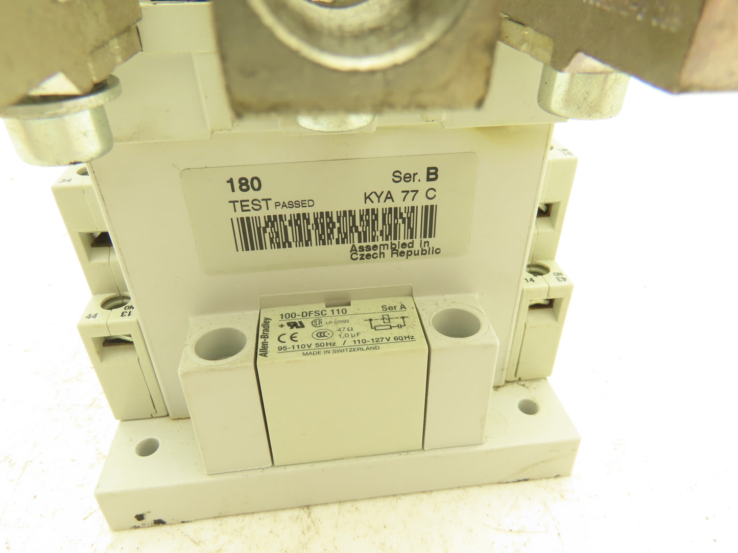 Allen Bradley 100-D180 Motor Starter Contactor 250A 3PH 600VAC 150HP Ser B