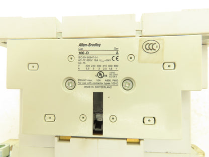 Allen Bradley 100-D180 Motor Starter Contactor 250A 3PH 600VAC 150HP Ser B
