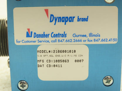 Dynapar Controls 2106001010 Danaher Servo Motor Encoder 3/8" Shaft 5-26V