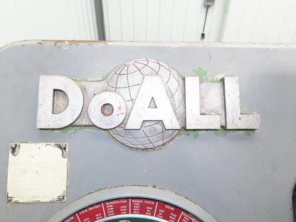 Doall C58 Horizontal Metal Band Saw 12" X 18" 550v 3ph Vise Table Feed Parts