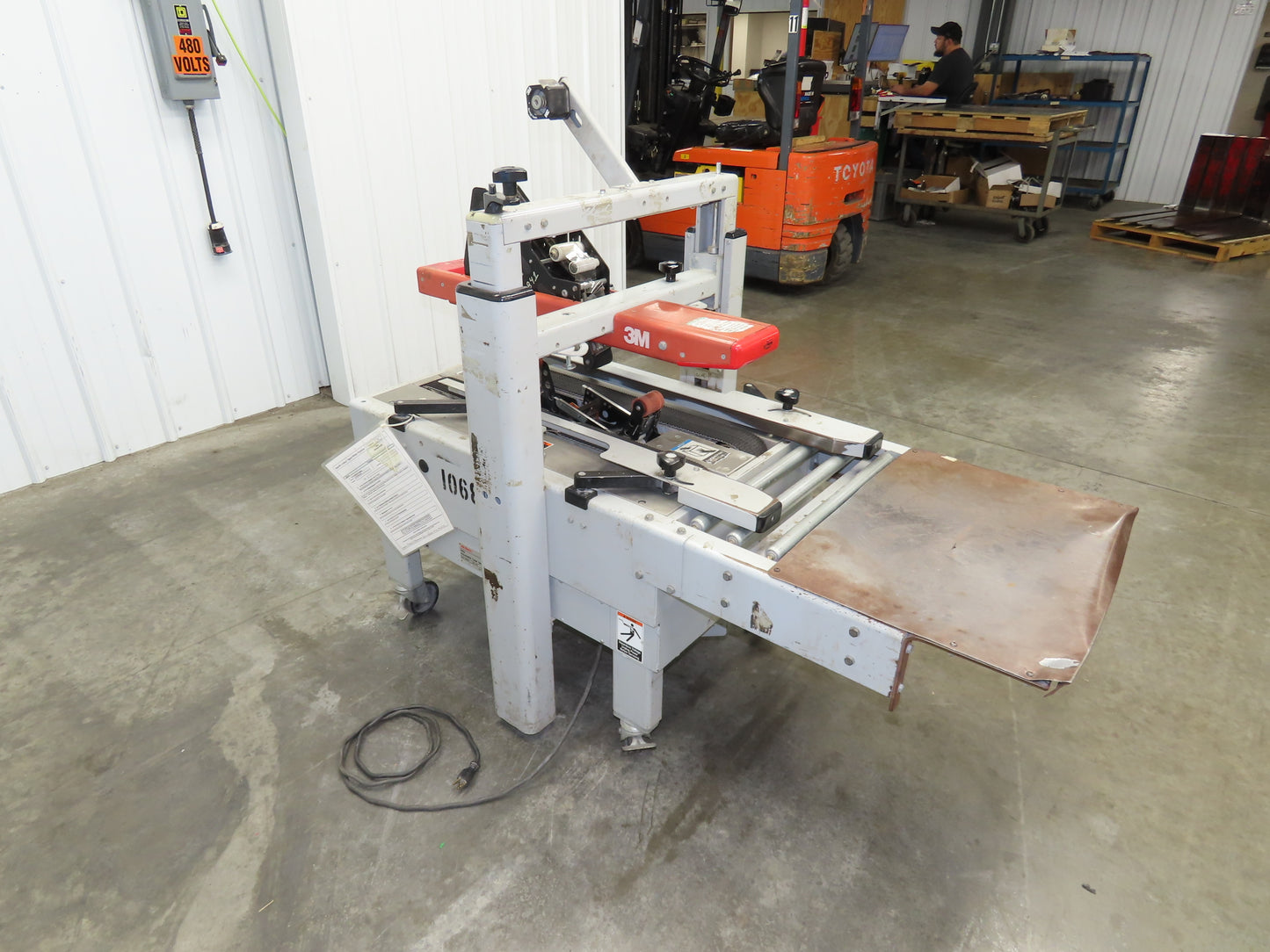 3M-Matic 200A Carton Sealer Adjustable Case Sealing System 115V Top Bottom Taper