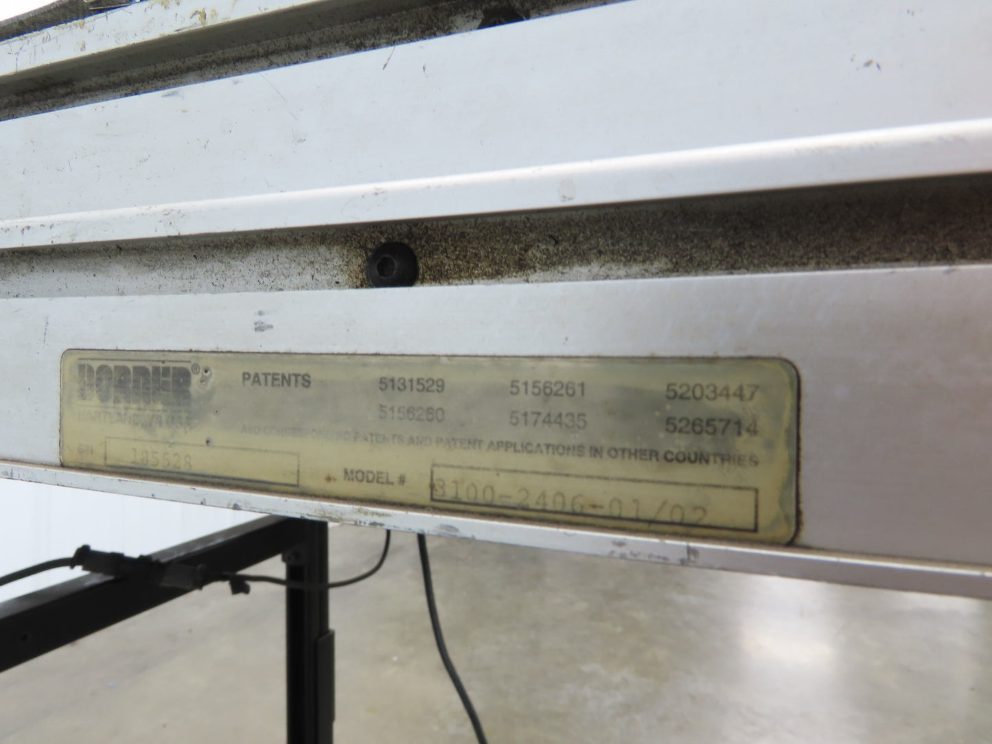 Dorner 3100-2406 Belt Conveyor 24"x 6'L 120V Variable Speed Belt Drive 42FPM