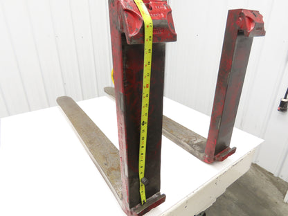 Cascade 7000027 4-3/4 X 47-3/4" Class 3 Steel Forklift Forks 20" Carriage 1-Pair
