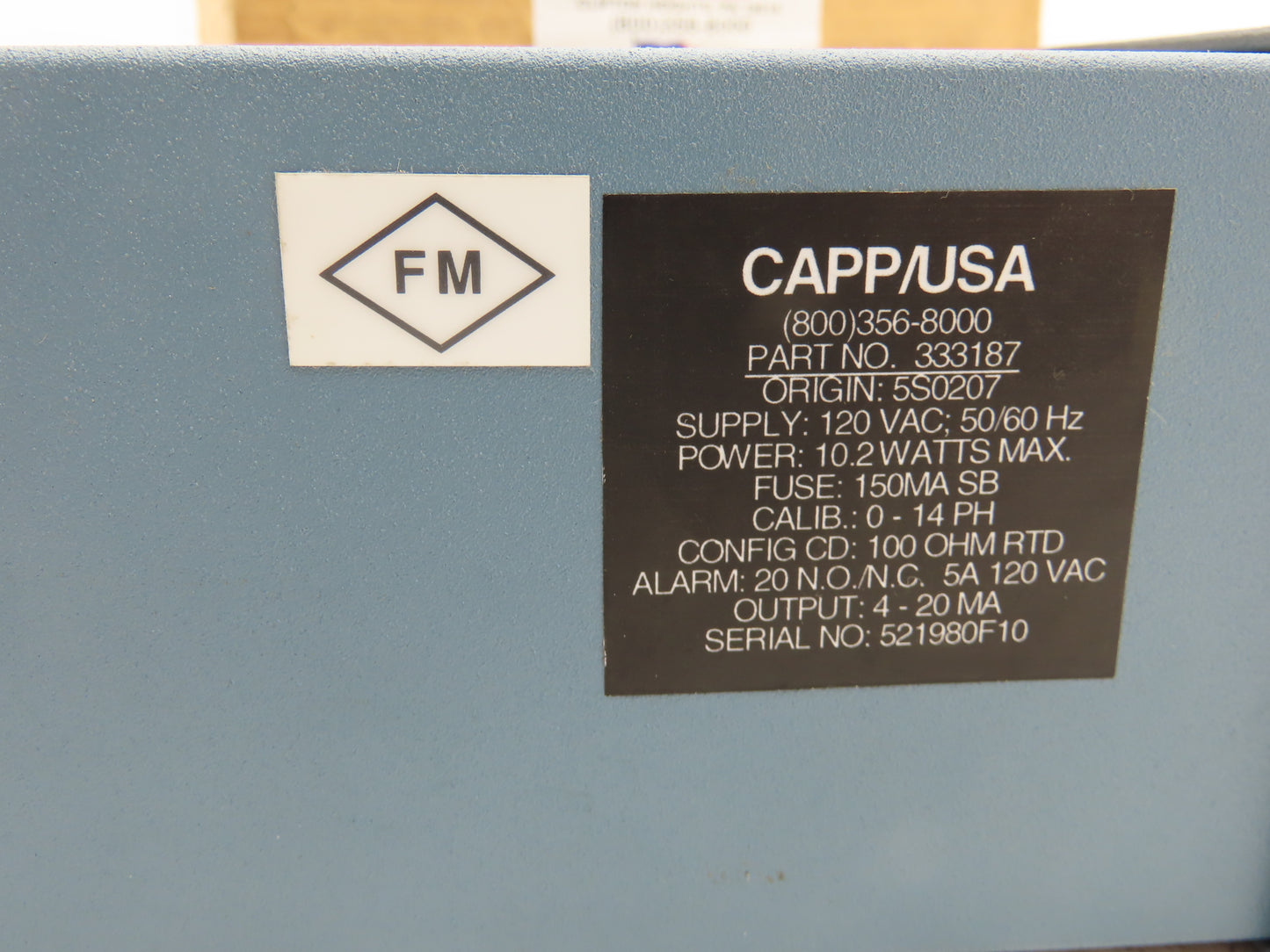 Foxboro CAPP 333187 Electrochemical Contacting Conductivity Analyzer