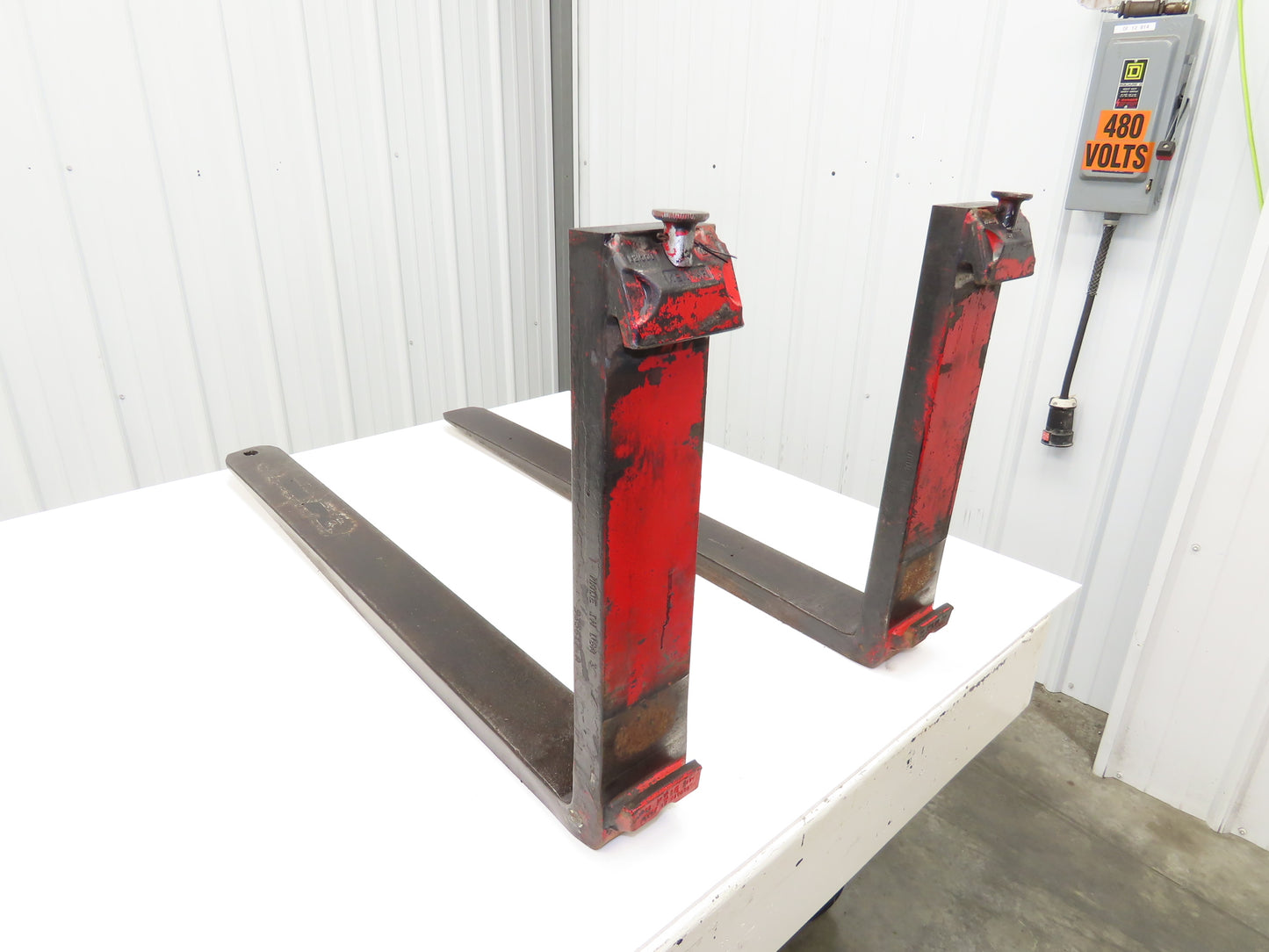 Kenhar K2100U 4x42" Class 2 Steel Forklift Forks 16" Carriage 1-Pair