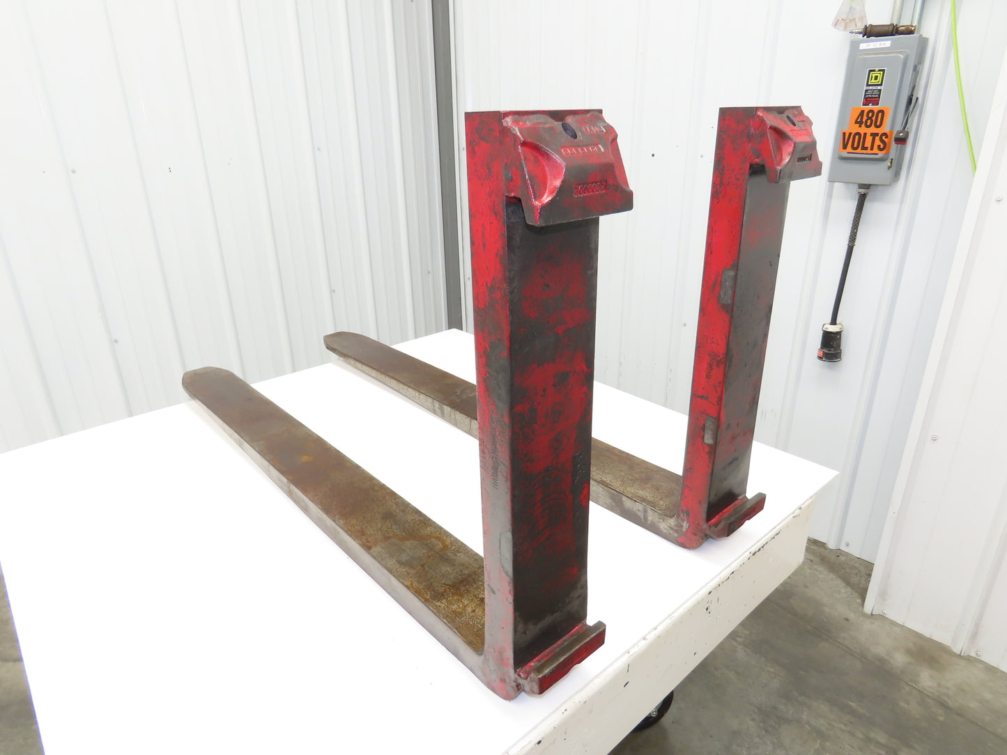 Cascade 7000027 4-3/4 X 47-3/4" Class 3 Steel Forklift Forks 20" Carriage 1-Pair