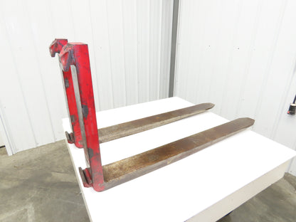 Cascade 7000027 4-3/4 X 47-3/4" Class 3 Steel Forklift Forks 20" Carriage 1-Pair