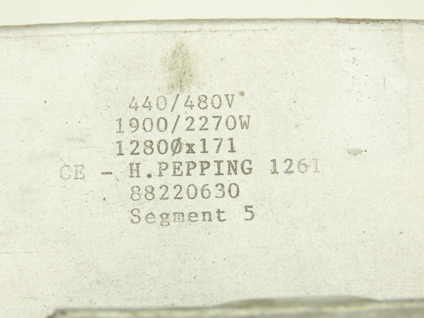 H Pepping 88220630 6-1/2" Ceramic Band Heater 600/1750/2270W 480V  Lot of 3pcs