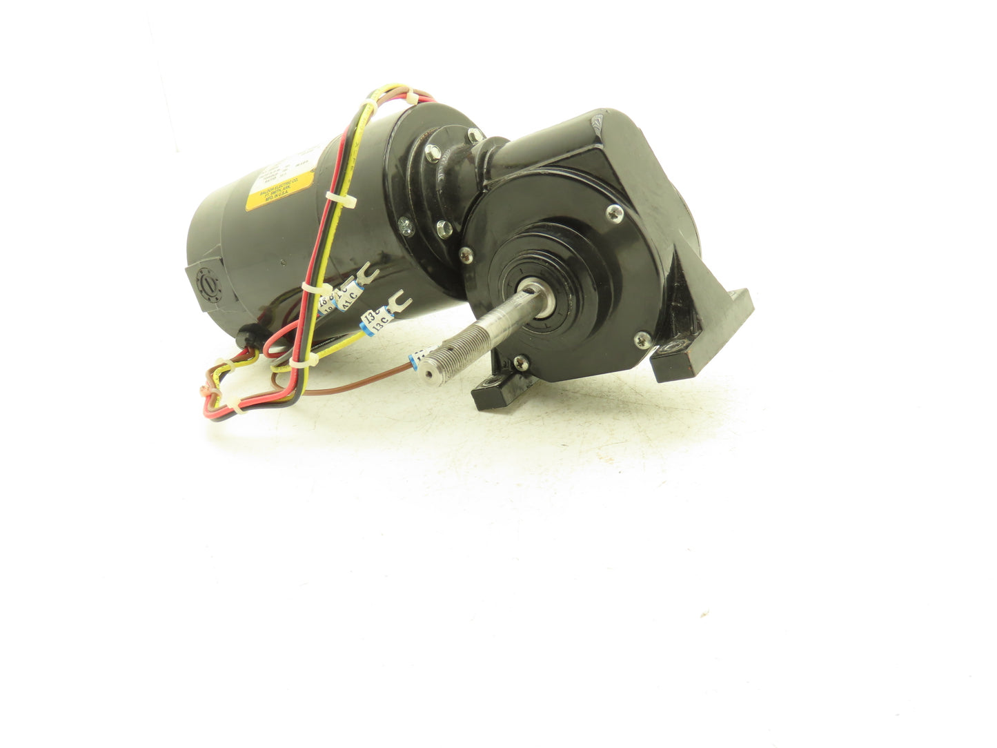 Baldor 1PH Gearmotor 33:1 Reducer 165rpm RH Output 115VAC 125VDC Threaded Shaft