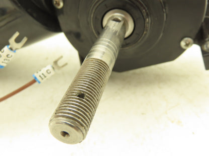 Baldor 1PH Gearmotor 33:1 Reducer 165rpm RH Output 115VAC 125VDC Threaded Shaft