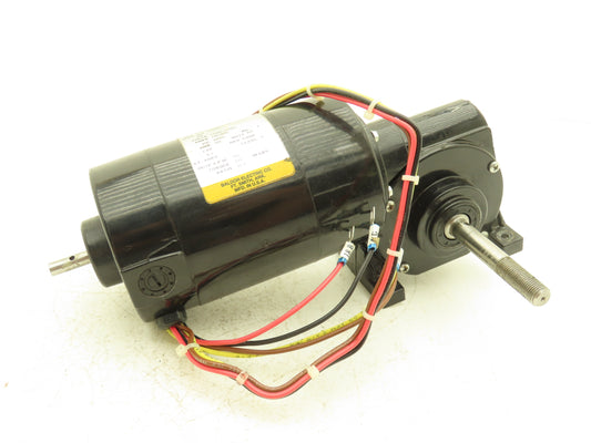 Baldor 1PH Gearmotor 33:1 Reducer 165rpm RH Output 115VAC 125VDC Threaded Shaft