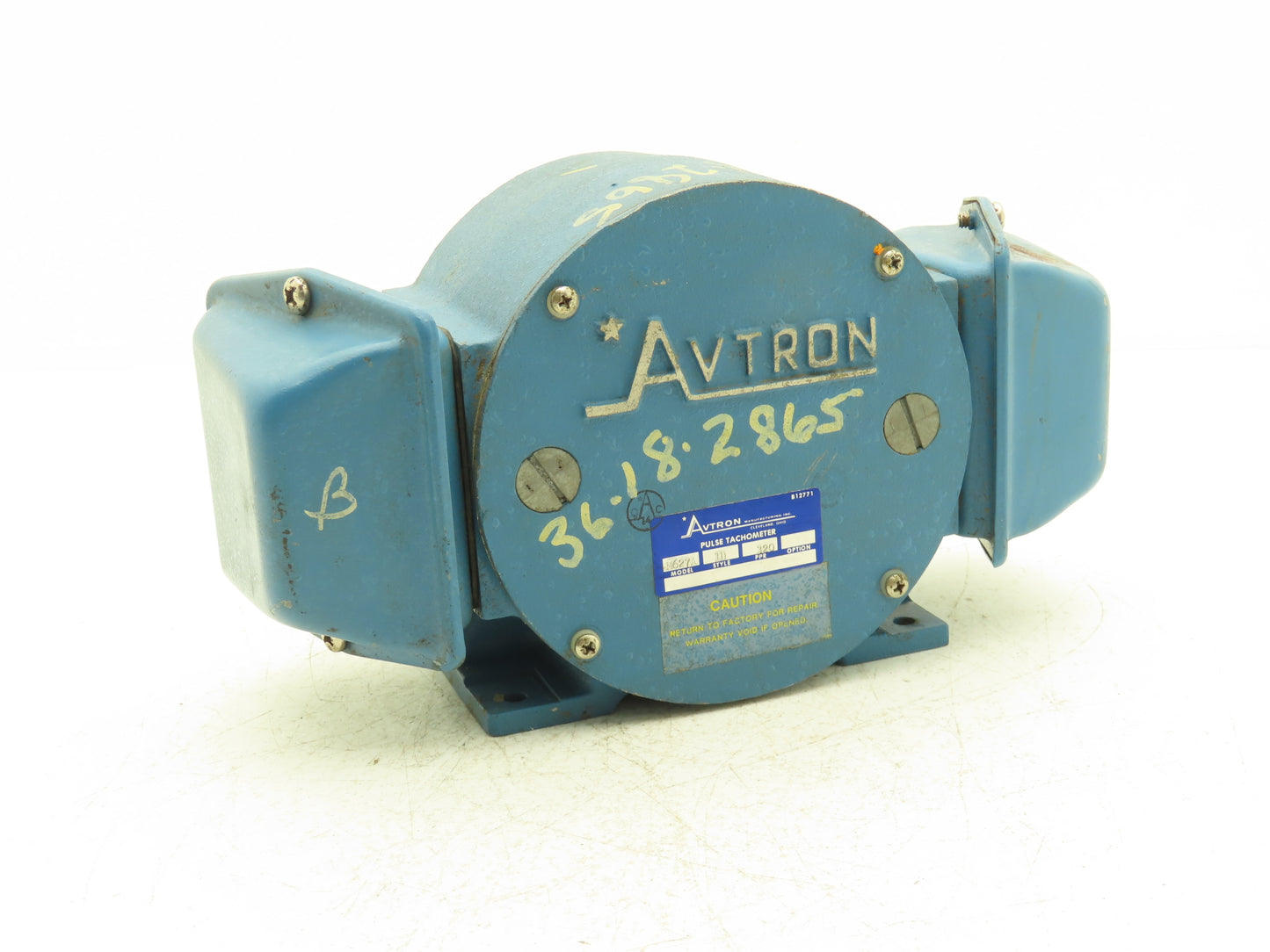 Avtron M627A-1D-320 Pulse Generator Tachometer Rotary Encoder 12VDC 320 PPR 56C