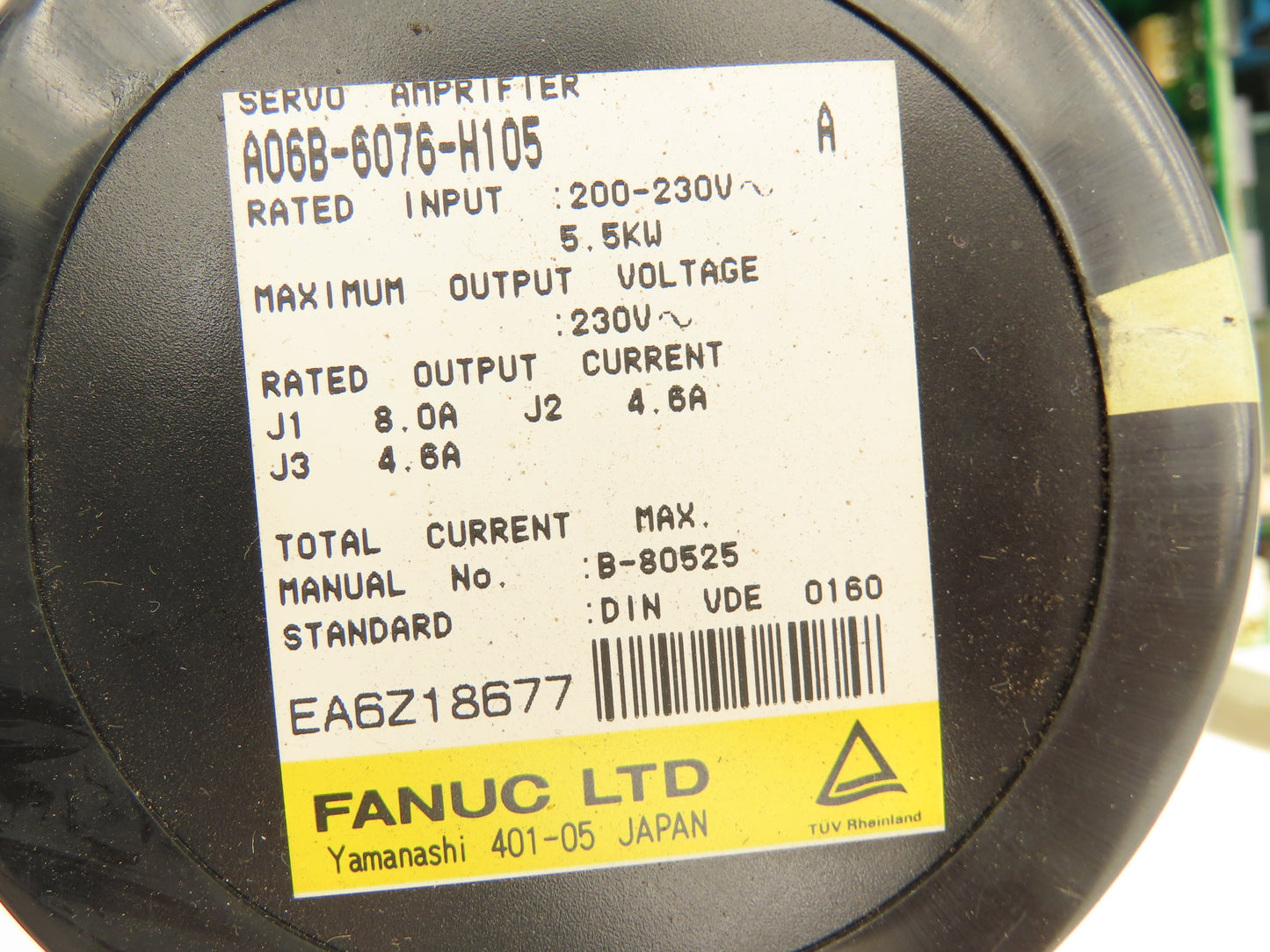 Fanuc A06B-6076-H105 Servo Amplifier
