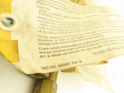 Western Enterprises A60001 High Pressure Gas Hose Stainless/Teflon 28" Lot of 3