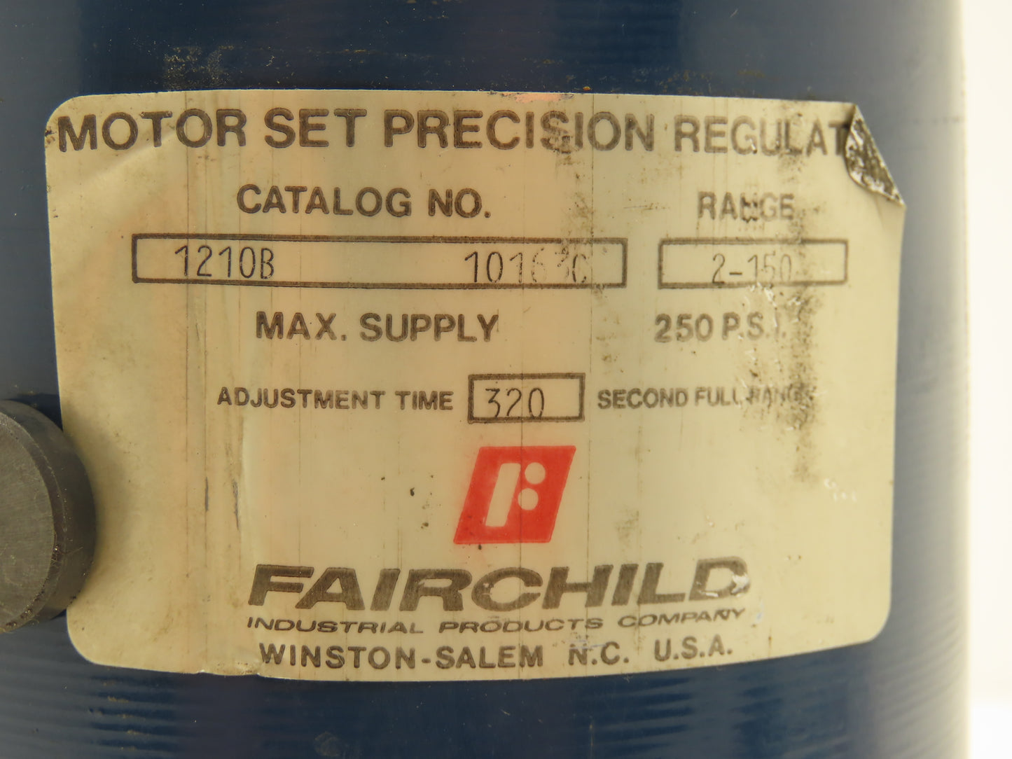 Fairchild 1210B-10163C Motorized Pneumatic Air Regulator Motor Only