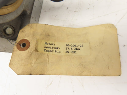 Beck 20-2201-22 Electric Valve Actuator Motor Spline Shaft