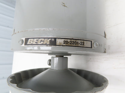 Beck 20-2201-22 Electric Valve Actuator Motor Spline Shaft