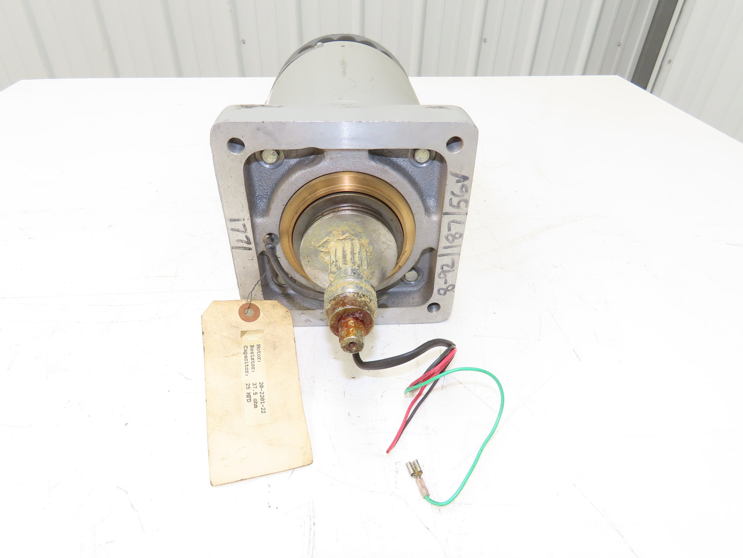 Beck 20-2201-22 Electric Valve Actuator Motor Spline Shaft