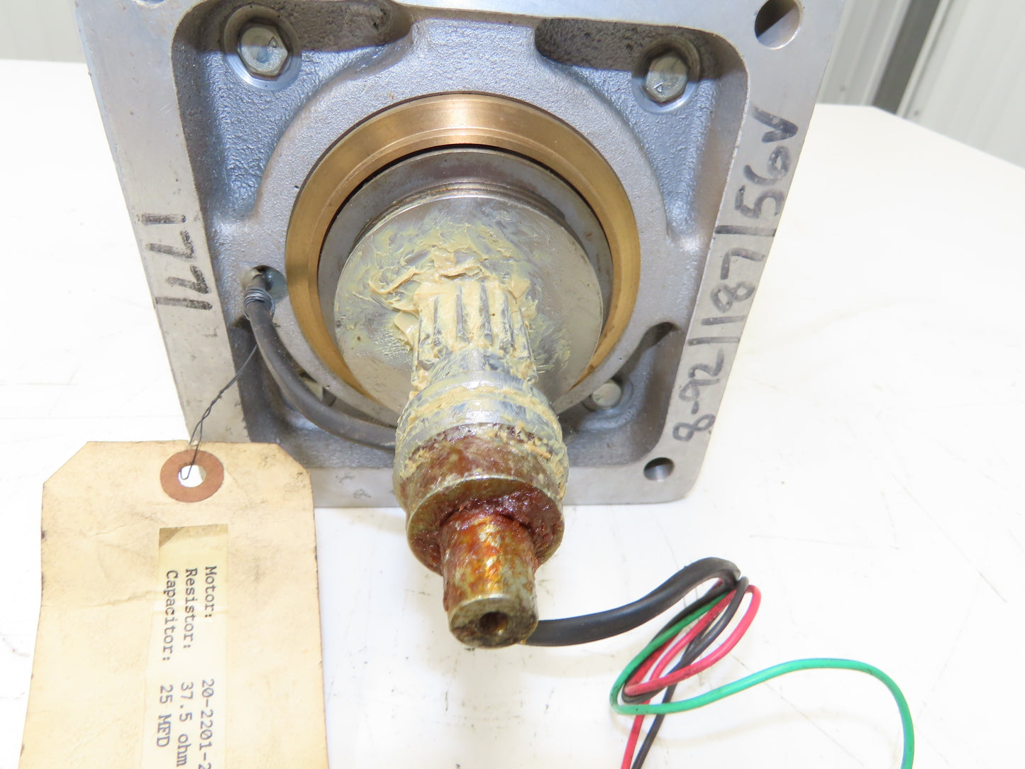 Beck 20-2201-22 Electric Valve Actuator Motor Spline Shaft