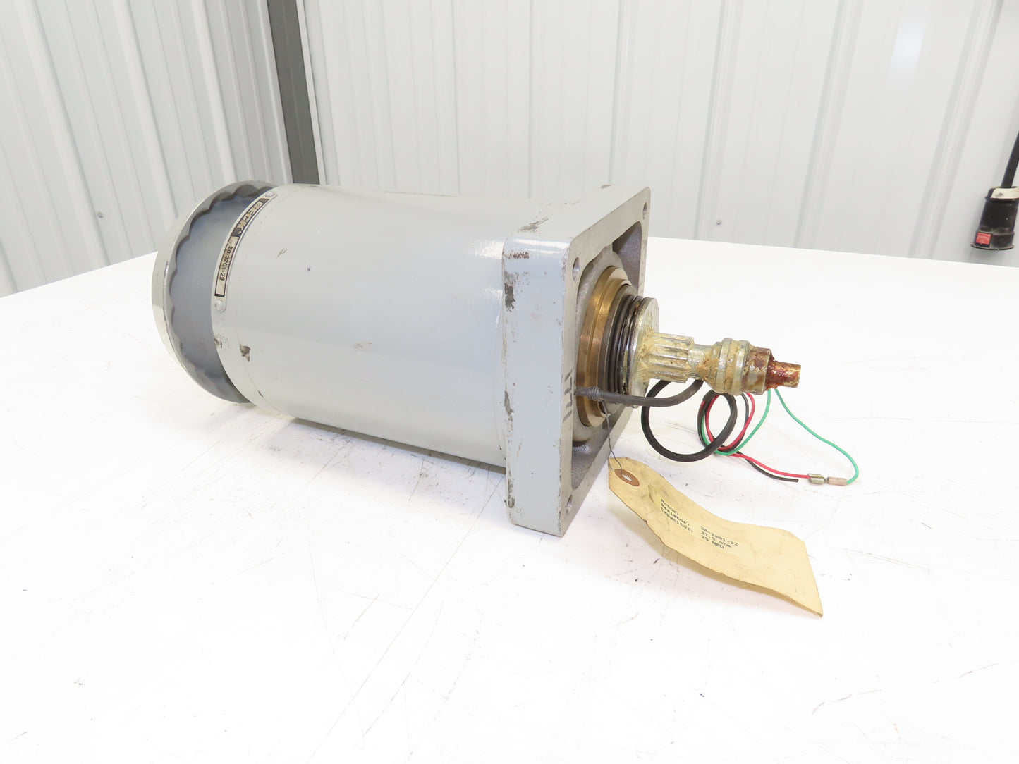 Beck 20-2201-22 Electric Valve Actuator Motor Spline Shaft