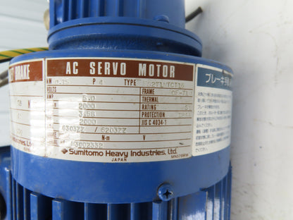 Sumitomo FS271MTCT16 Cyclo-Drive 13:1 Servo Gearmotor 200V 3PH CNVM-6105-SV-B-13