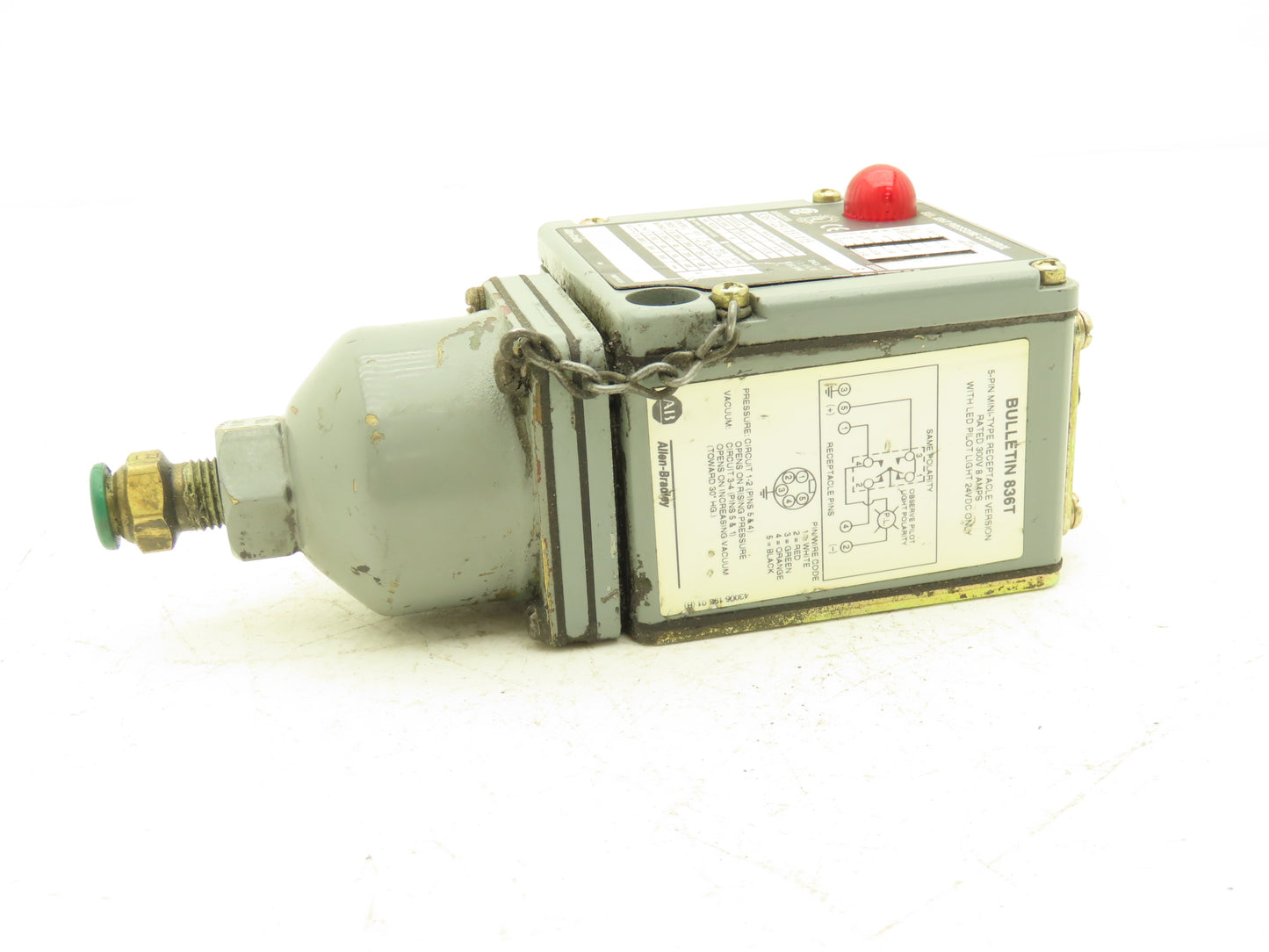 Allen Bradley 836T-T251JX81X15 Pressure Control Ser B 1-2.45 Bar 600V