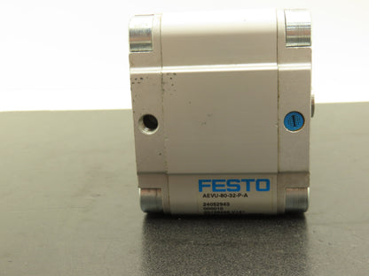 Festo AEVU-80-32-P-A Pneumatic Cylinder 80mm Bore 32mm Stroke 145PSI