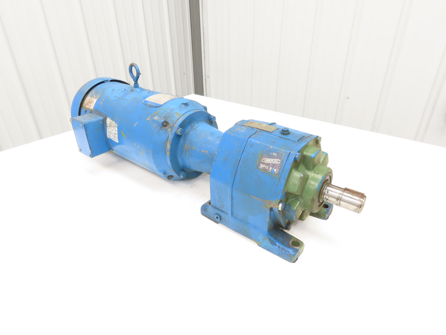 US Motors CBN2203SB3 Inline Gear Motor 31.5:1 Ratio 2Hp 55RPM 180V DC