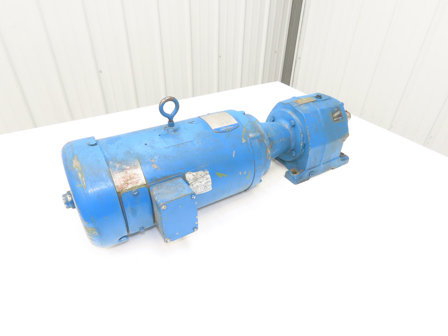 US Motors CBN2203SB3 Inline Gear Motor 31.5:1 Ratio 2Hp 55RPM 180V DC