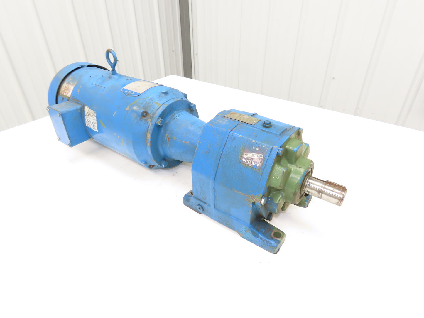 US Motors CBN2203SB3 Inline Gear Motor 31.5:1 Ratio 2Hp 55RPM 180V DC