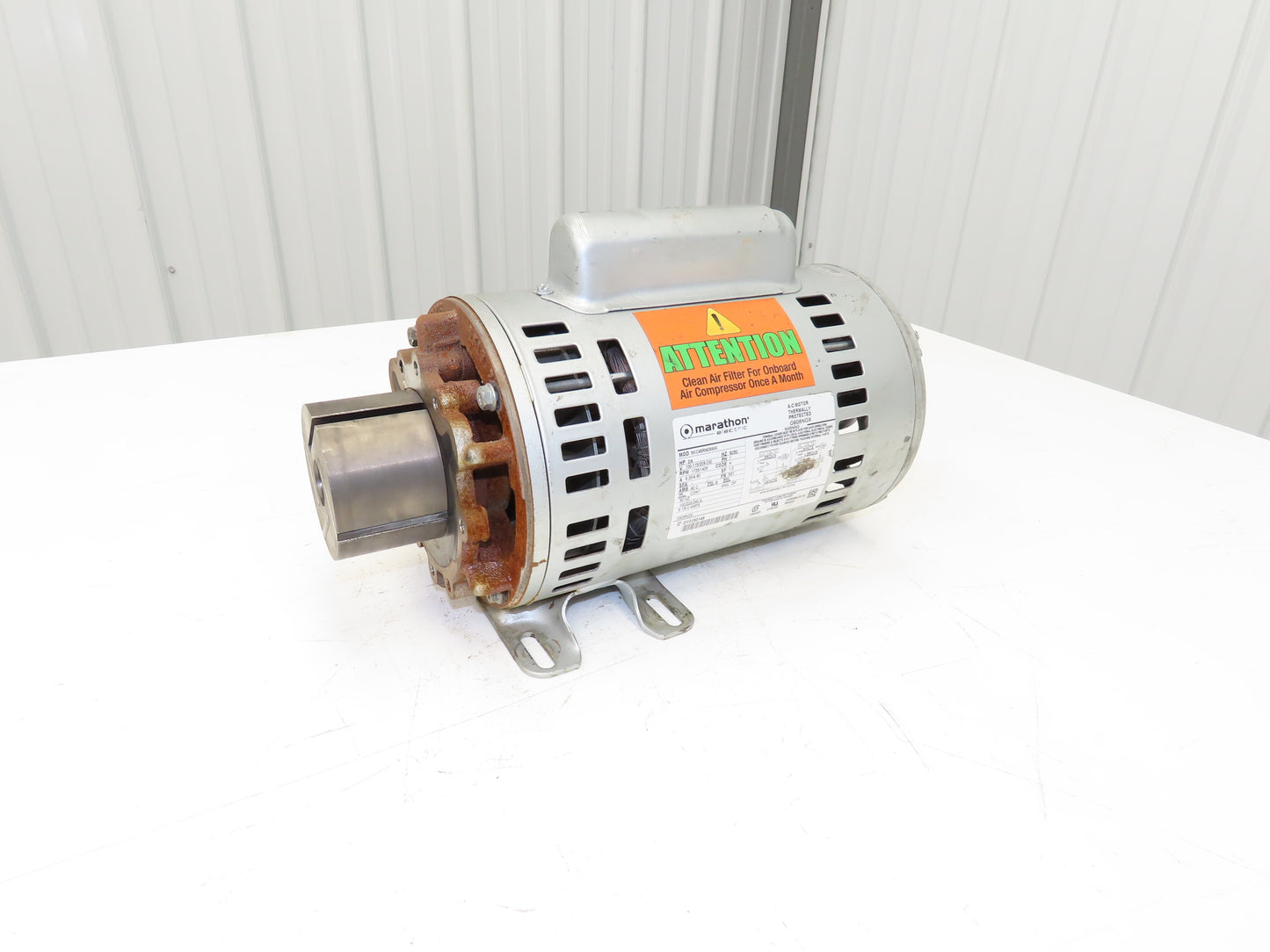 Marathon Single Phase 3/4Hp Motor 115/230V 1PH For Rotary Vane Vacuum Pump