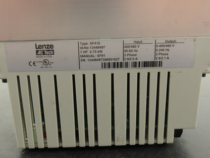 Lenze AC Tech SF410 Variable Speed VFD AC Drive 1Hp 480V 3PH SCF Series
