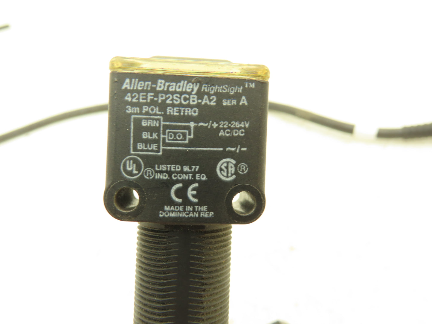Allen Bradley 42EF-P2SCB-A2 RightSight Photoelectric Sensor Photo Eye  Lot of 3
