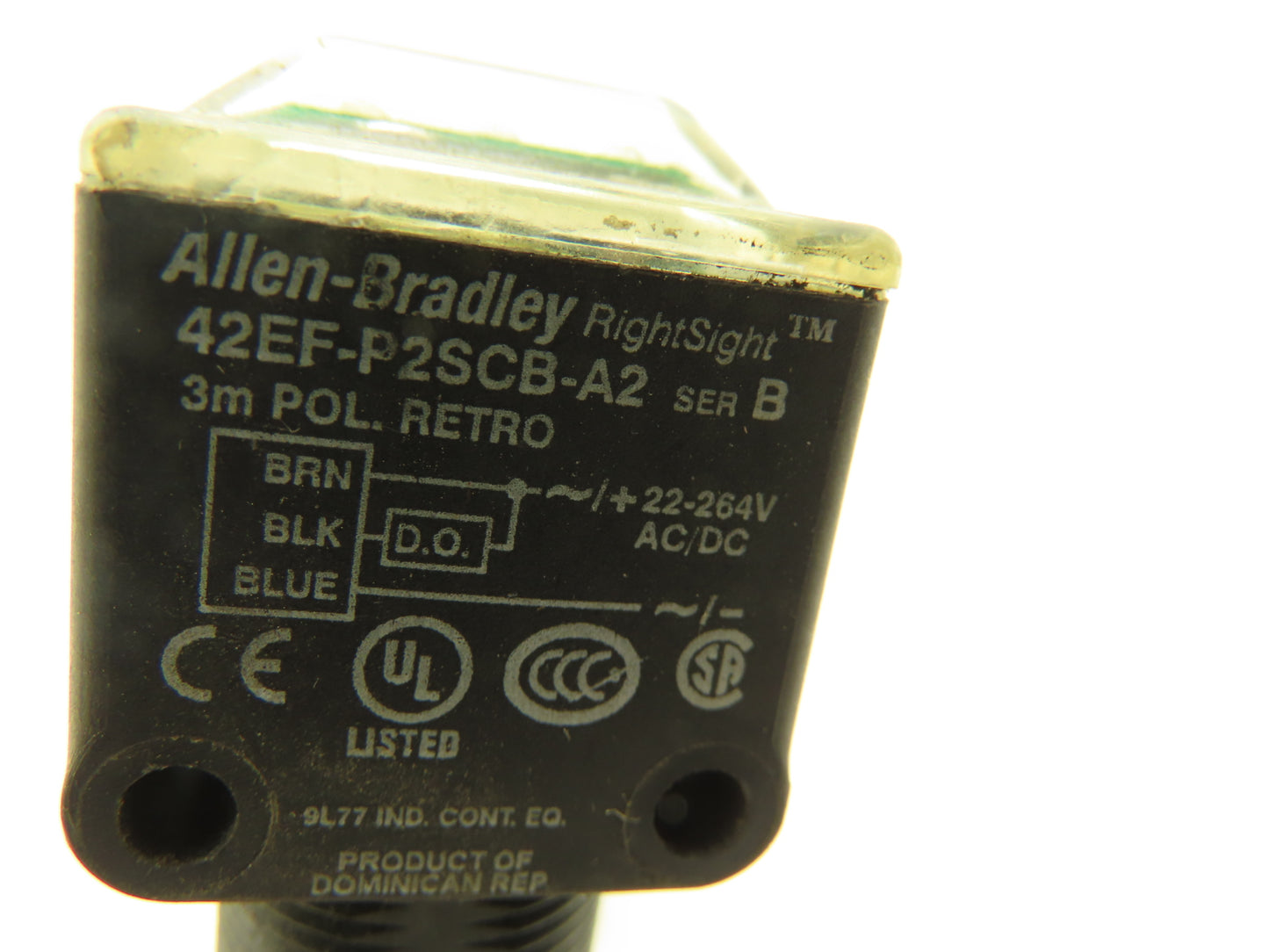 Allen Bradley 42EF-P2SCB-A2 RightSight Photoelectric Sensor Photo Eye  Lot of 3