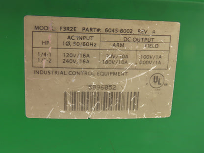 Control Techniques F3R2E Focus DC Motor Control Drive 90/180VDC 10A 120/240V IN