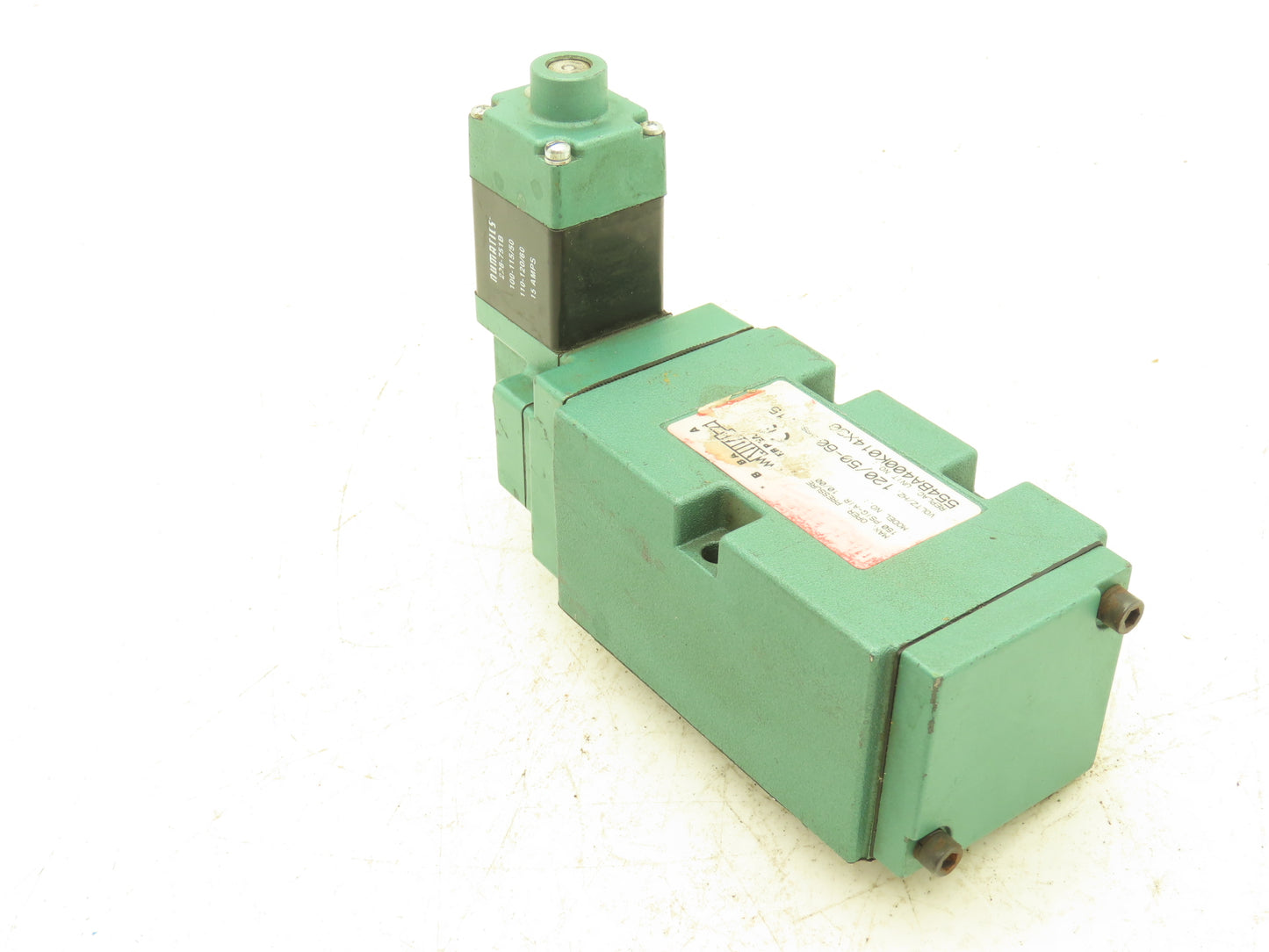 Numatics 554BA400K014X30 Pneumatic Valve W/120VAC Solenoid 50-60 Hz 120 PSI