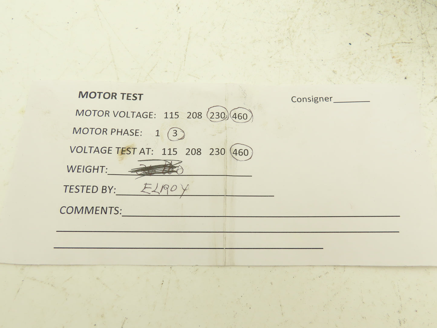 Leeson C4T17FC10B AC Motor 1/3Hp 1725 RPM 230/460V 3PH 56C 101769.00